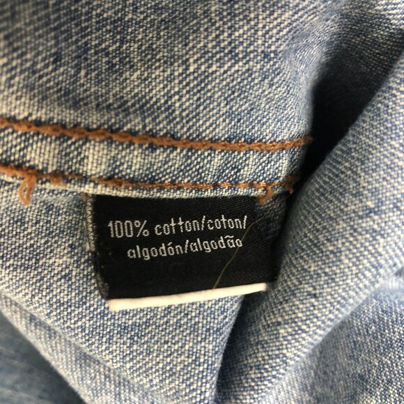 Calvin Klein Jeans Men's Vtg Trucker Denim Jacket Medium Cotton Medium Wash - Picture 9 of 10